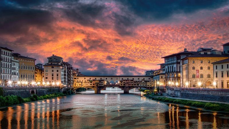 Ponte Vecchio Sunset, Florencia, Italy