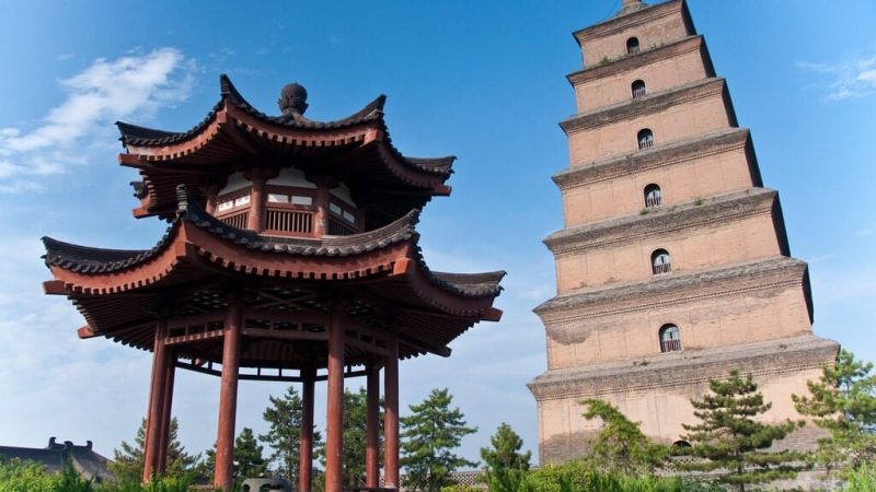 pagoda de la oca silvestre xian 1