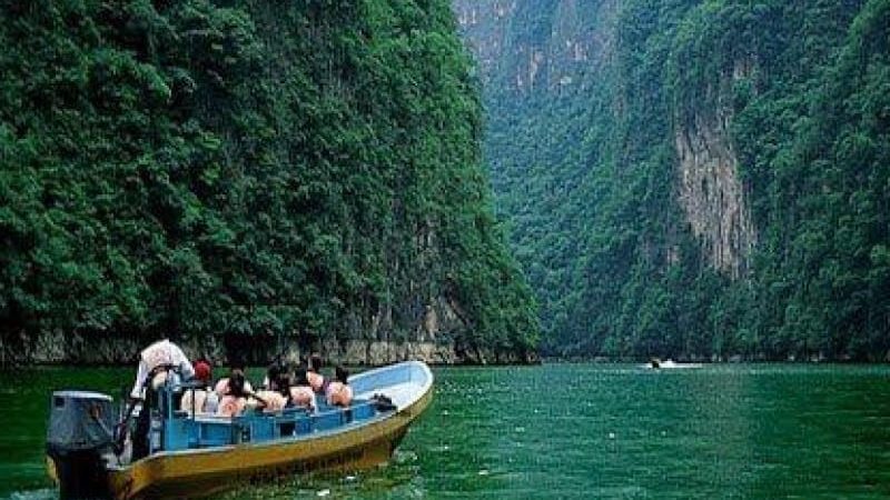 río Grijalva lancha mexico Cañón del Sumidero